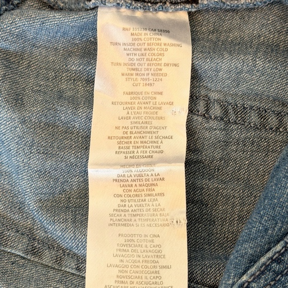 Y2K Current Elliott Blue Denim Jumpsuit SZ 2 Utility Long Sleeve 90s J.Lo Style - Picture 6 of 12